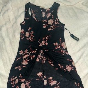 Black floral liberty love top small